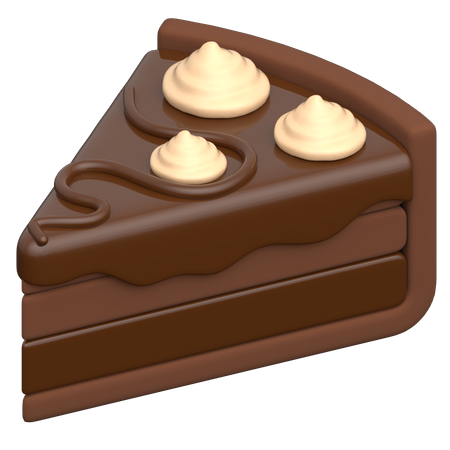 Bolo de chocolate  3D Icon