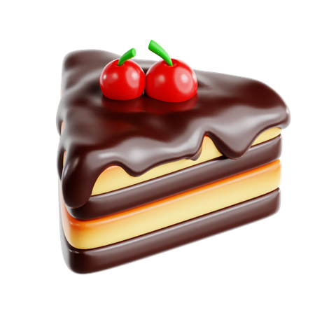 Bolo de chocolate  3D Icon