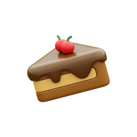 Bolo de chocolate  3D Icon