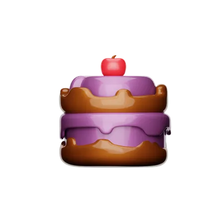 Bolo de chocolate  3D Icon