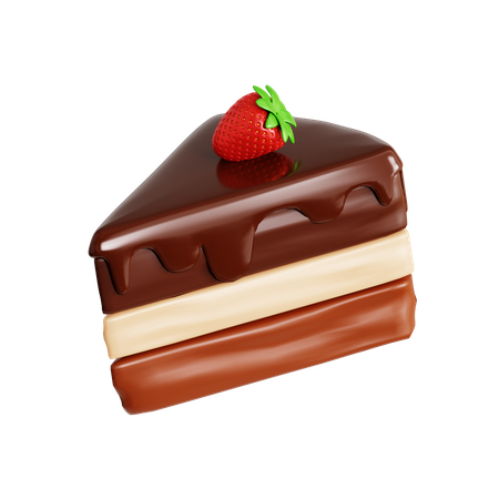 Bolo de chocolate  3D Icon