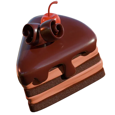 Bolo de chocolate em camadas  3D Icon