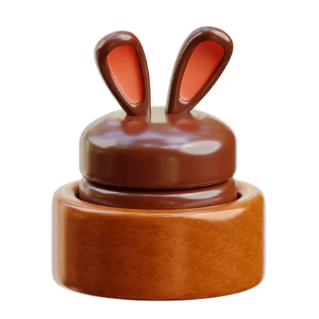 Bolo de coelho  3D Icon