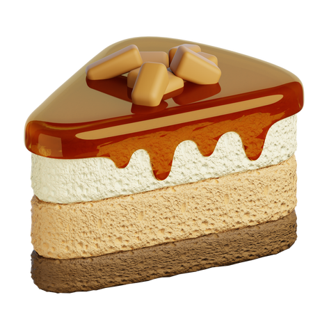 Bolo de caramelo  3D Icon