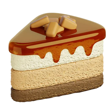 Bolo de caramelo  3D Icon