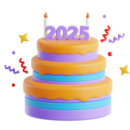 Bolo de festa  3D Icon