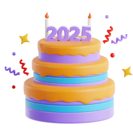 Bolo de festa  3D Icon