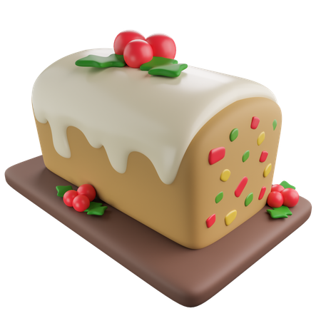 Bolo de frutas  3D Icon