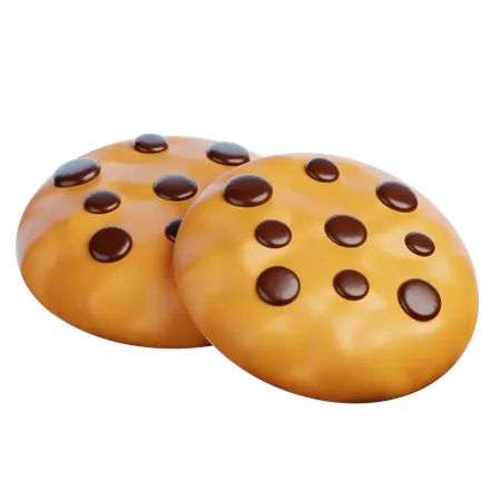 Biscoitos de chocolate  3D Icon