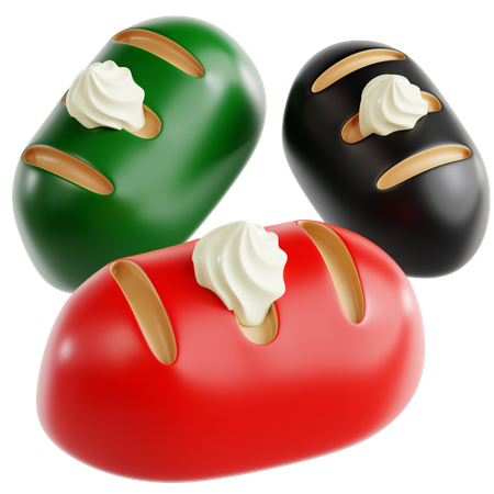 Bolo de junho  3D Icon