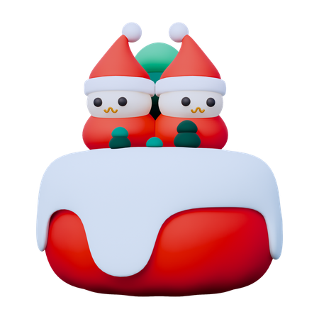 Bolo de Natal  3D Icon