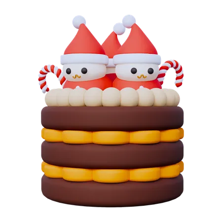 Bolo de Natal  3D Icon