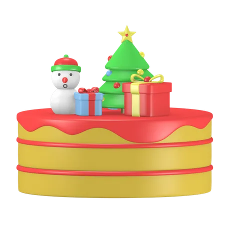 Bolo de Natal  3D Icon