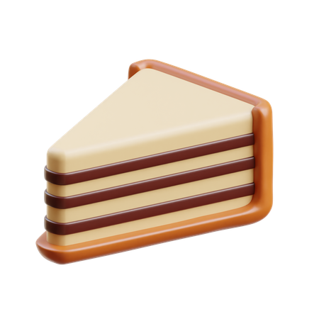 Bolo de queijo  3D Icon