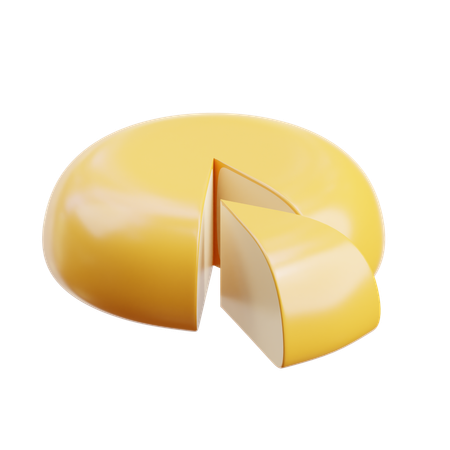 Bolo de queijo  3D Icon