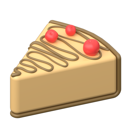Bolo de queijo  3D Icon