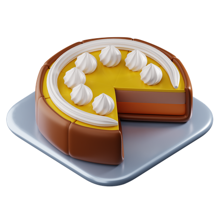 Bolo de queijo  3D Icon