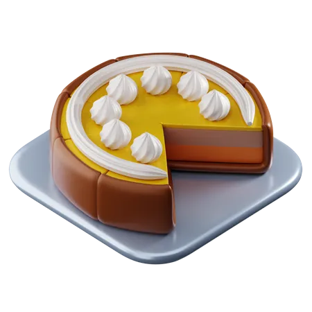 Bolo de queijo  3D Icon