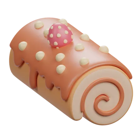 Bolo de rolo  3D Icon