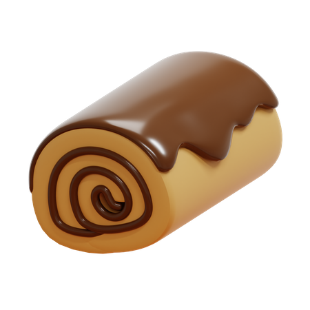 Bolo de rolo  3D Icon