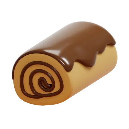 Bolo de rolo  3D Icon