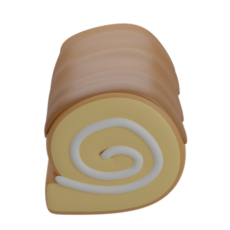 Bolo de rolo  3D Icon