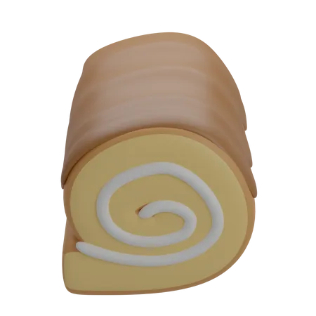 Bolo de rolo  3D Icon