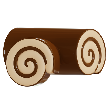 Bolo de rolo  3D Icon