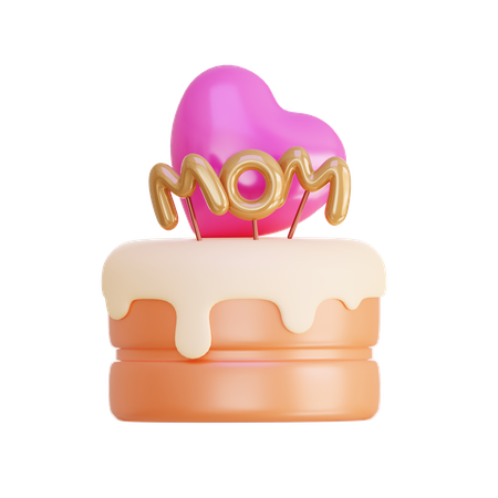 Bolo dia das mães  3D Icon