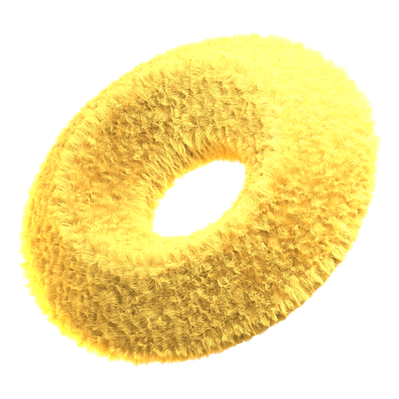 Bolo donut com granulado  3D Icon