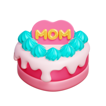 Bolo de mãe  3D Icon