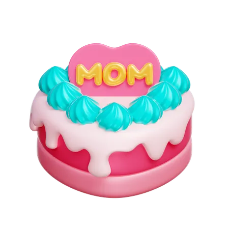 Bolo de mãe  3D Icon