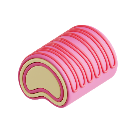 Bolo de rolo  3D Icon