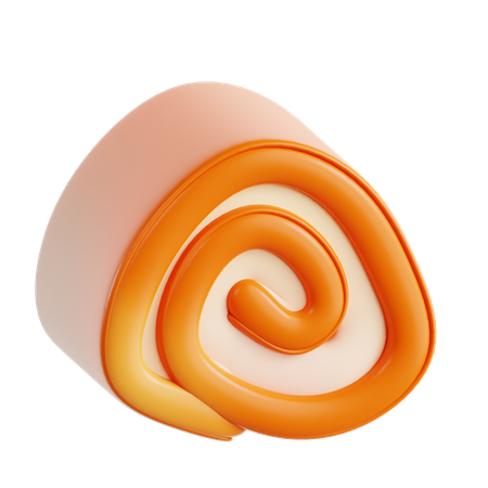 Bolo de rolo  3D Icon