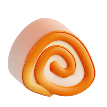 Bolo de rolo  3D Icon