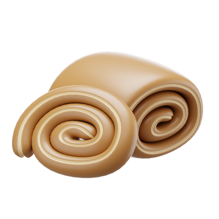 Bolo de rolo  3D Icon