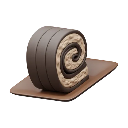 Bolo de rolo  3D Icon