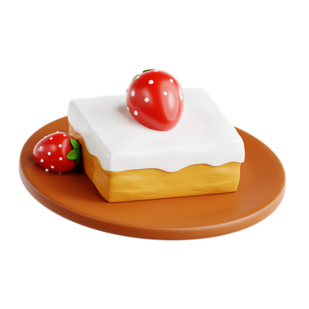 Bolo Três Leites  3D Icon