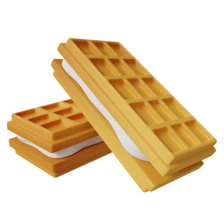 Bolo wafer faworki  3D Icon