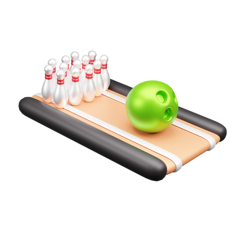 Jugar a los bolos  3D Icon