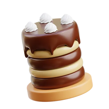 Bolos de chocolate  3D Icon