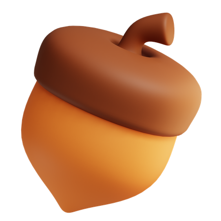 Noz de bolota  3D Icon