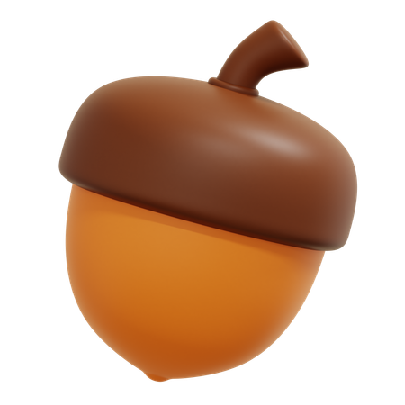 Noz de bolota  3D Icon