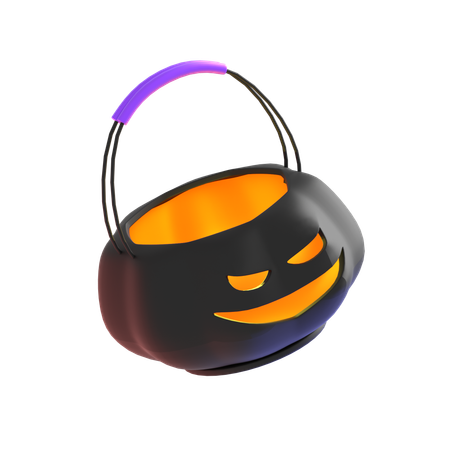 Bolsa de abóbora de halloween  3D Icon