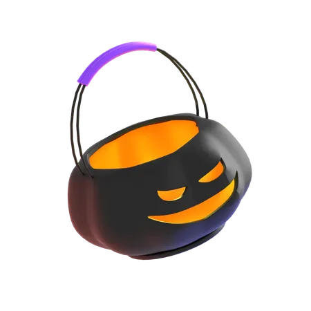 Bolsa de abóbora de halloween  3D Icon