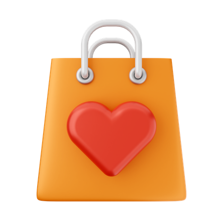 Bolsa de amor  3D Icon