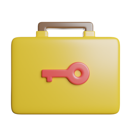 Bolsa cerrada  3D Icon