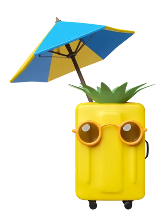 Bolsa com guarda-chuva  3D Icon