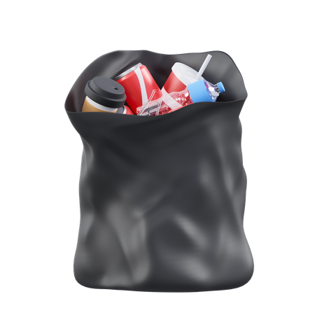 Bolsa de basura  3D Icon