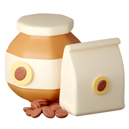 Bolsa de cafe  3D Icon